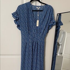 NWT Blue Floral Women's Dress
